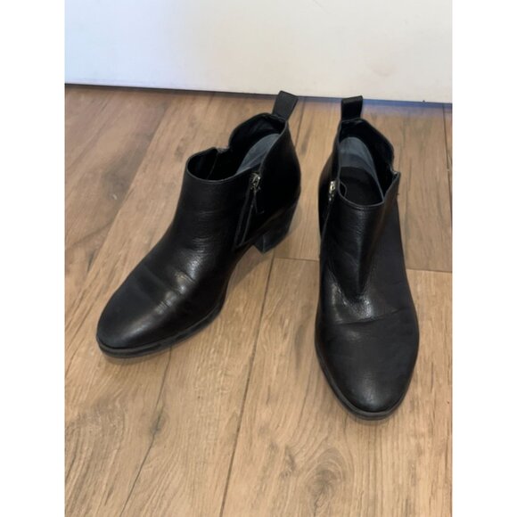 Vionic ecily Ankle Womens Black Leather Boots Size 10 - Picture 5 of 9